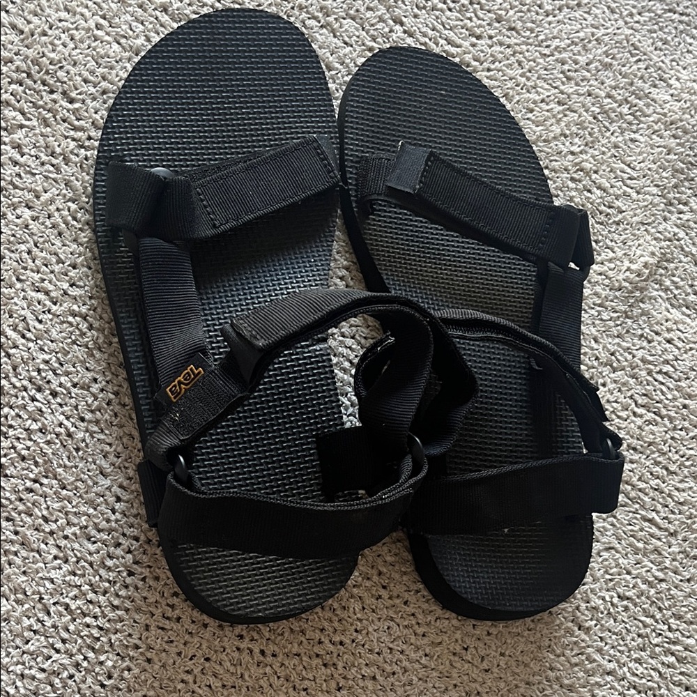 Teva Black Adjustable Sandals
